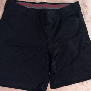 Wrangler Black Flat Front Men Shorts